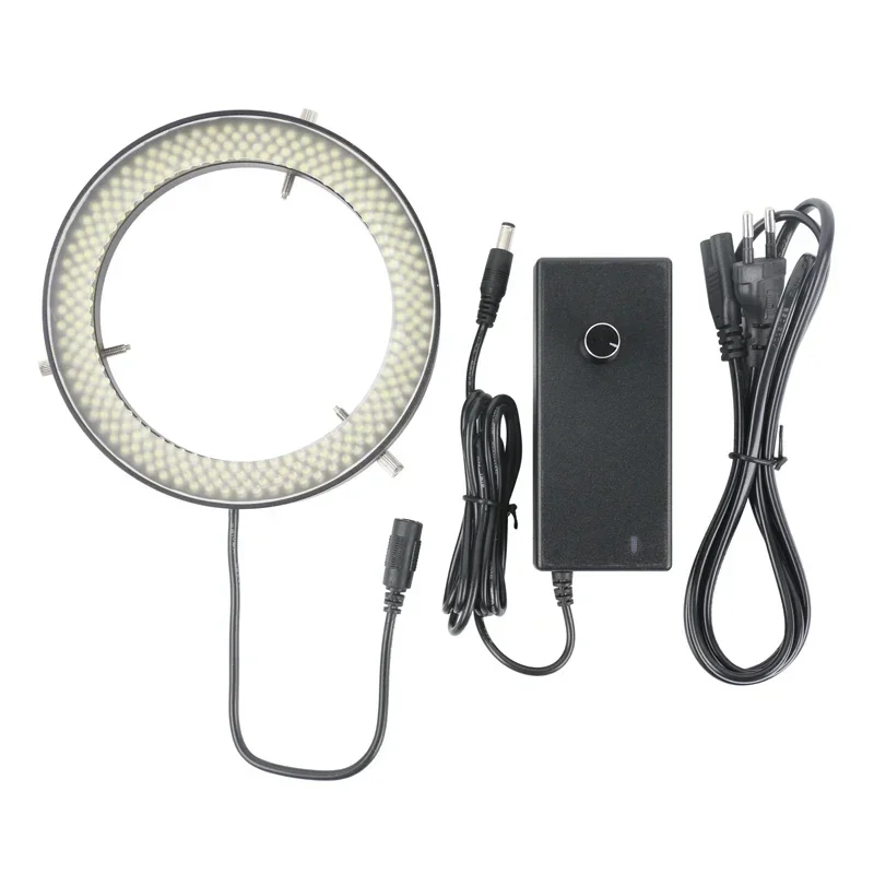 6500K 288 قطعة 152 قطعة LED مصباح المجهر مصباح الإضاءة مع وحدة تحكم AC90V-240V للمجهر ثلاثي العينيات
