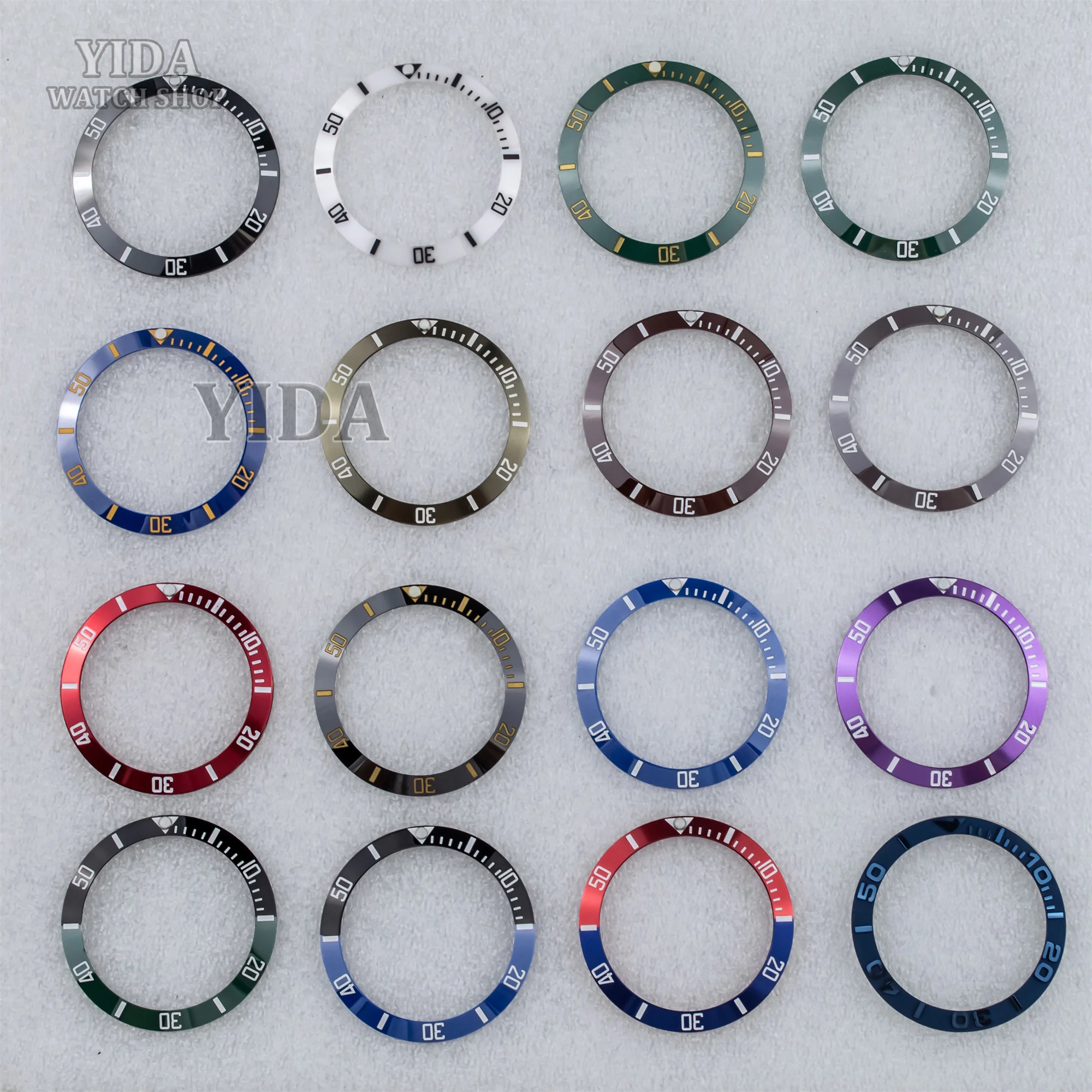 SUB GMT 38 ミリメートルセラミックベゼル時計インサートフィット 40 ミリメートルメンズ腕時計交換アクセサリー時計リング外径フェイス時計部品