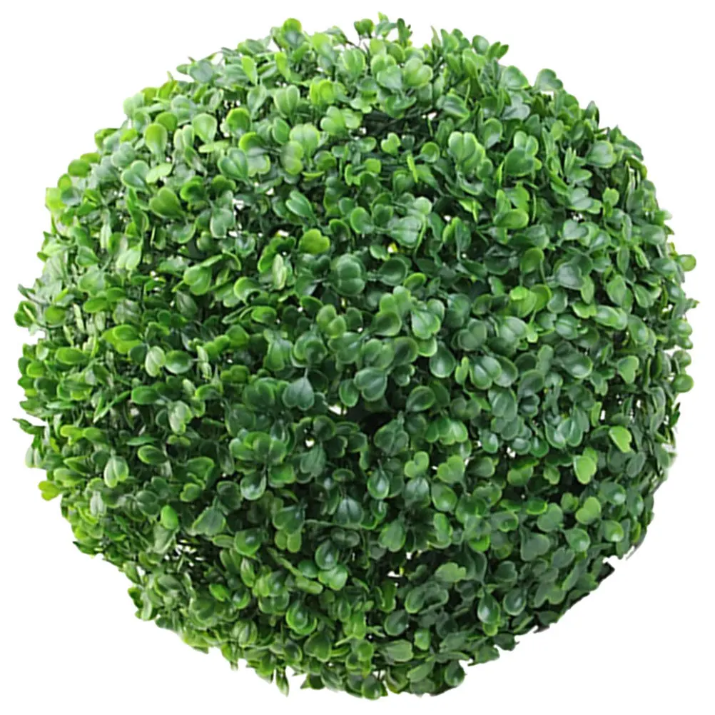 

Fake Hanging Plant Ball Plastic Topiary Decor for Hall Mall Living Room Office Space Simulation Grass Ball Pendant