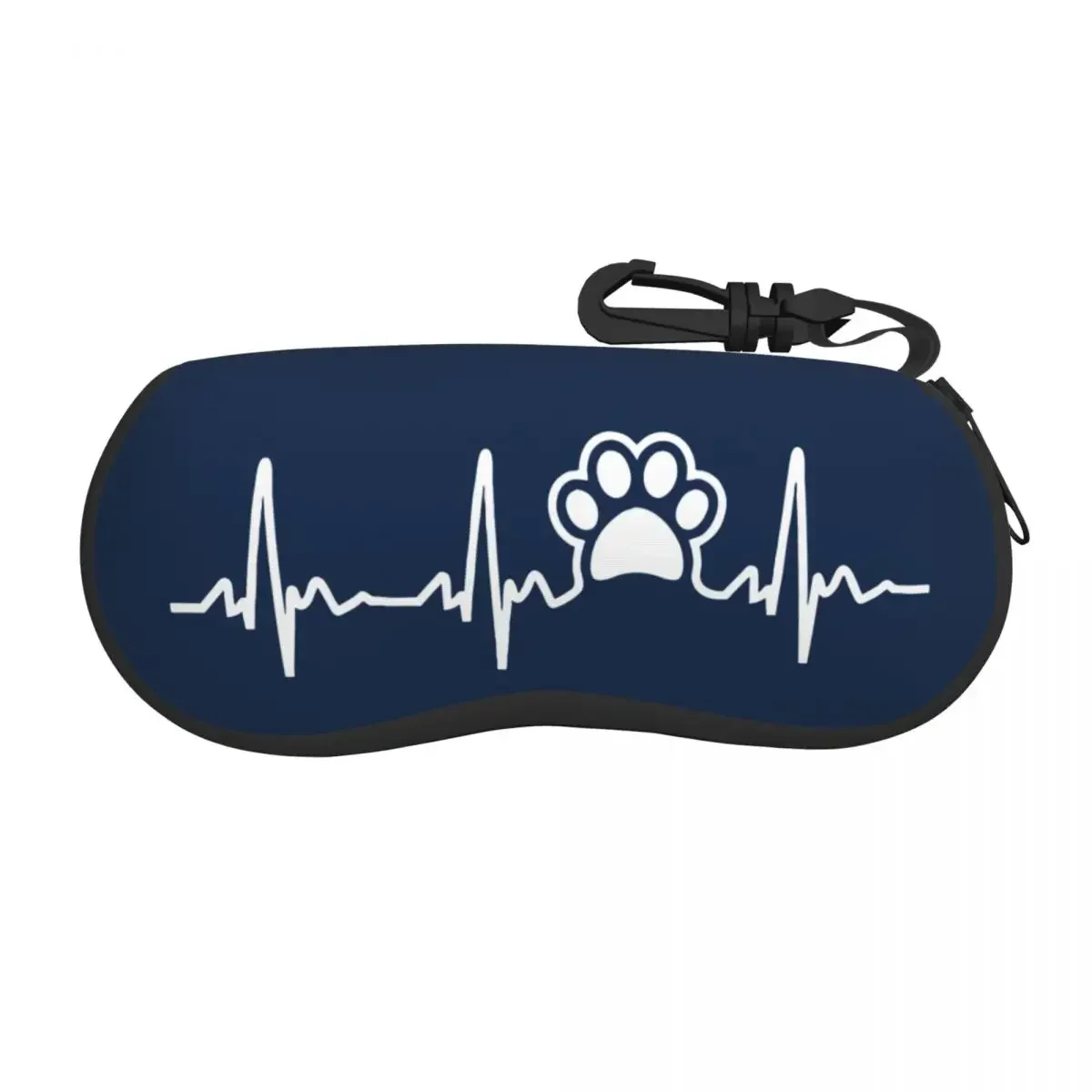 Paw Lifeline Glasses Case Pouch Terrier Dog Lover Eyewear Storage Box Outdoor Travel Portable Anti-Pressure Sunglasses Bag