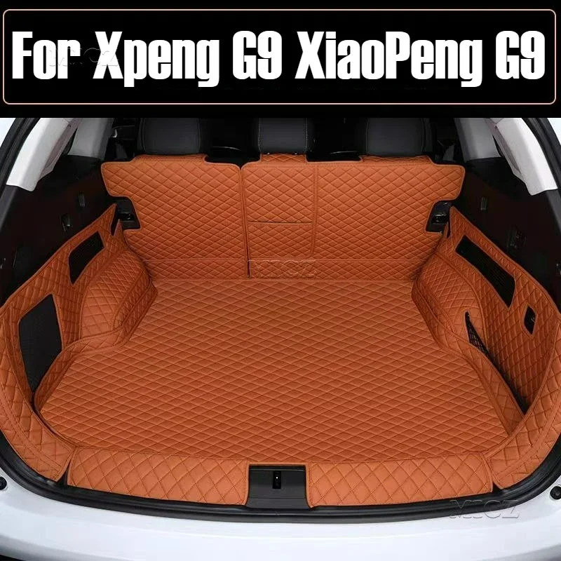 

Для Xpeng G9 XiaoPeng G9 2023 2024 2025 автомобильные аксессуары коврики в багажник водонепроницаемые авто багажник автомобильные защитные накладки на заказ интерьер