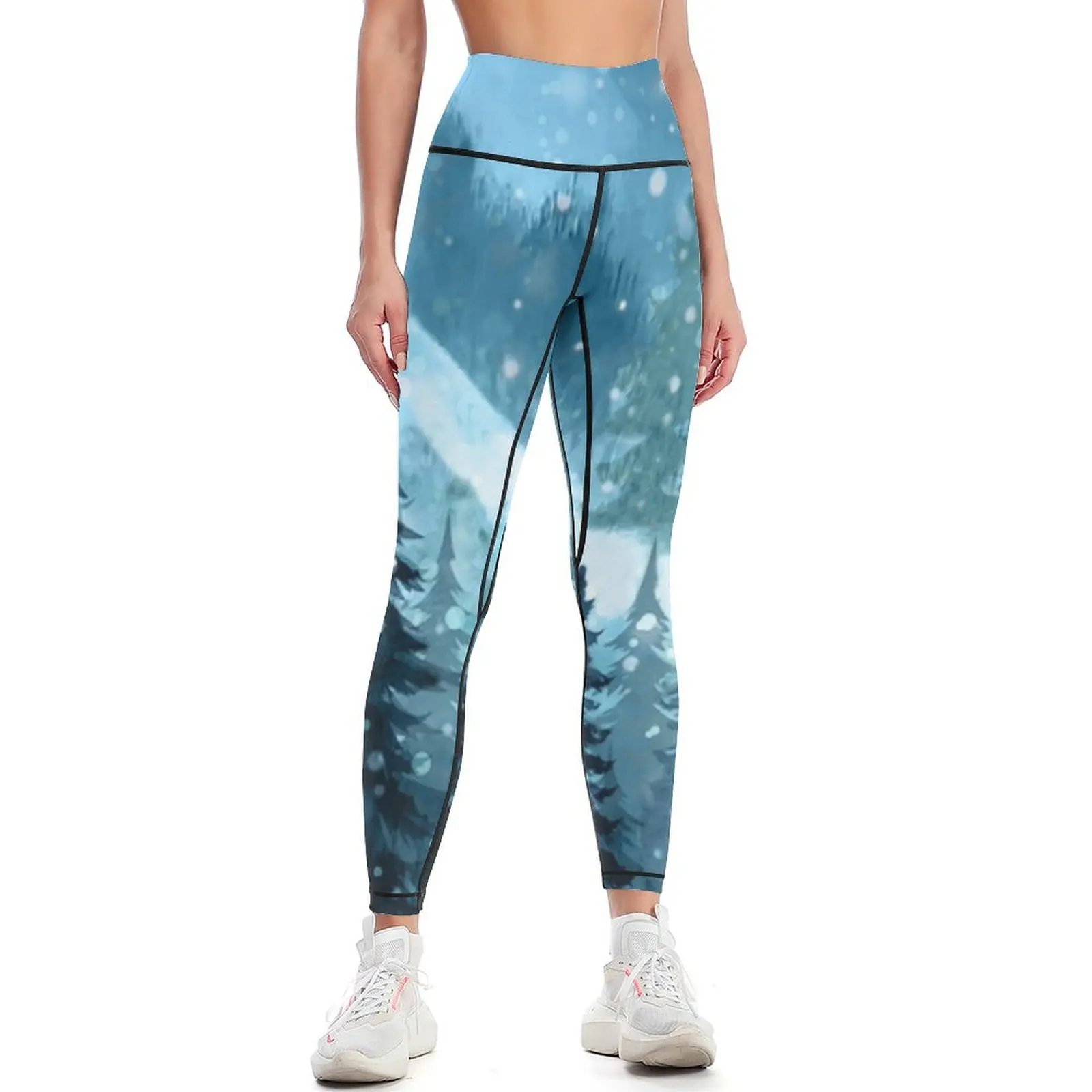 

Winter Night Leggings Sports pants woman legging pants raises butt Fitness woman push up legging Womens Leggings