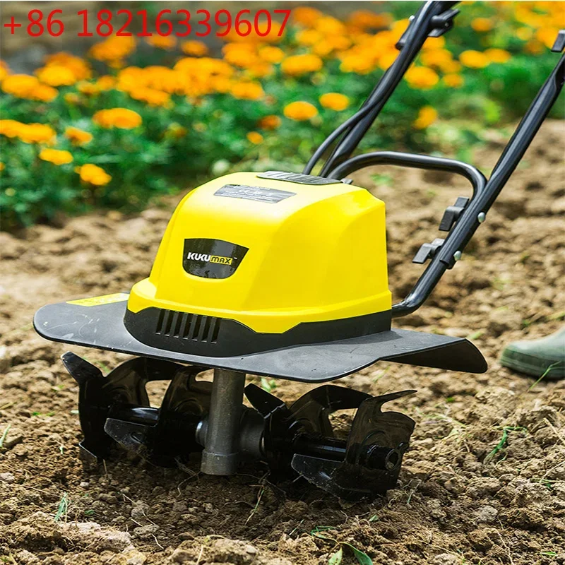 YAO 2400W Electric Small Tillage Ripper Micro-tiller Household Small Plowing Machine Scarifier Orchard Greenhouse Rotary Tiller