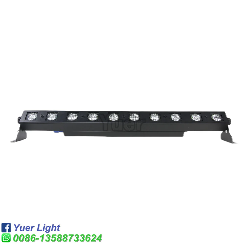 4PCS Halogen Bar Light COB 10x35W Strobe Flashing Effect Beam Wash DMX RDM Control Dj Disco Background Show Party Stage Lighting