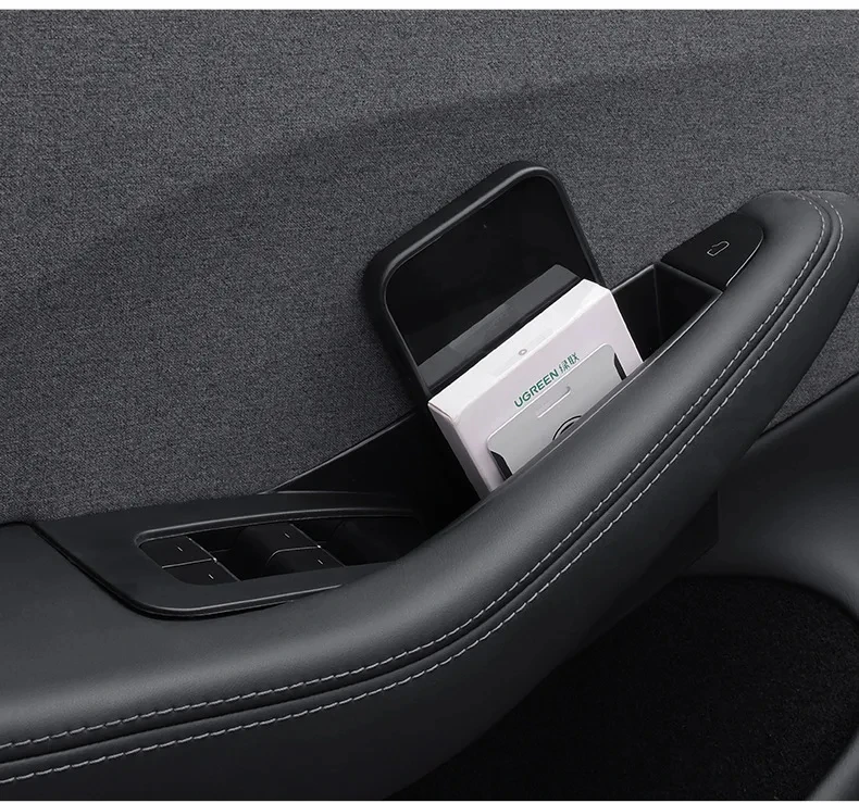 Türgriff-Aufbewahrungsbox für Tesla Model 3 Y YL Juniper Highland 2020-2026 – All-inclusive-Organizer für den inneren Türgriff – Detail 12