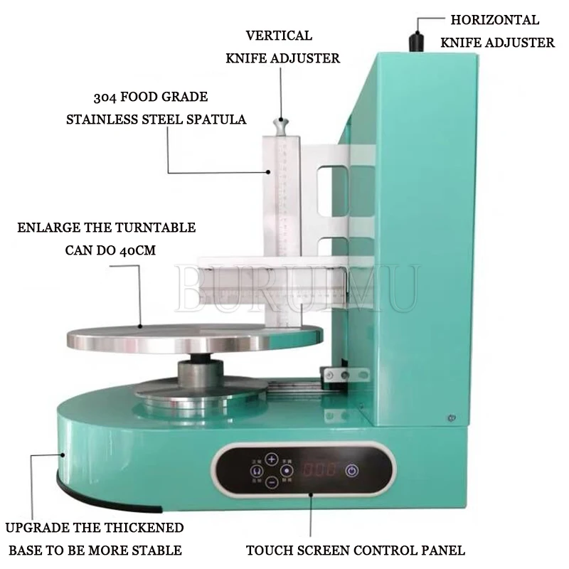 Birthday Cake Cream Icing Coating Machine 110v 220v Bread Wedding Cake Cream Butter Spreading Daubing Icing Maker