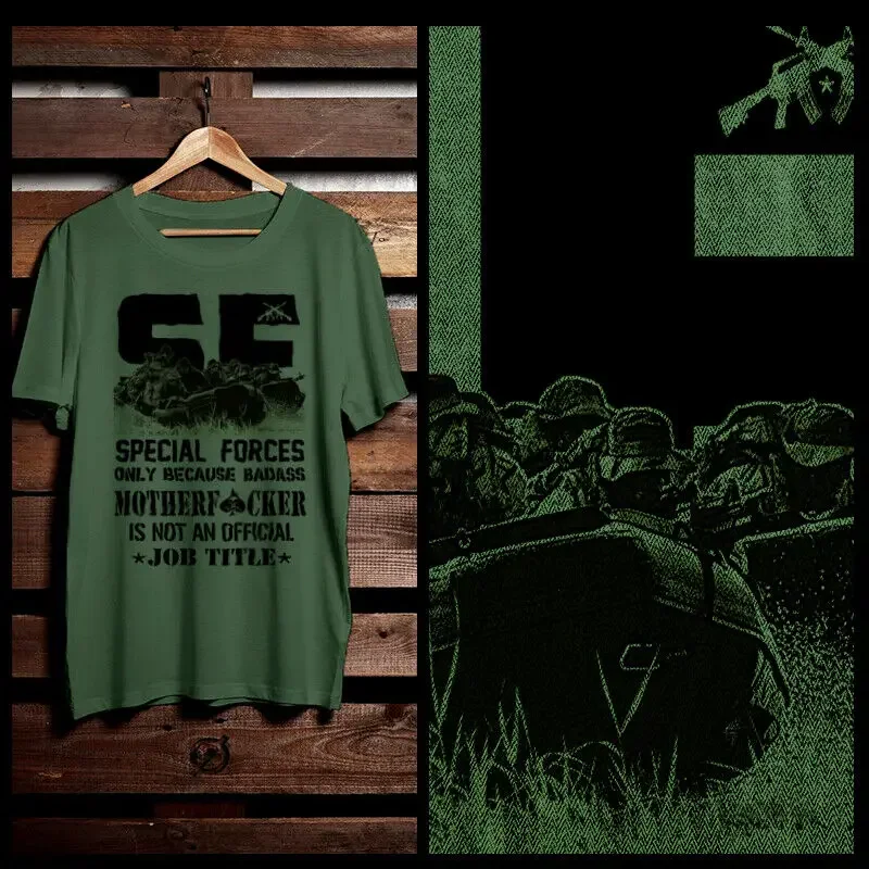 

Military Special Forces Men T-Shirt Combat Veteran Tactical Combat Operation Shirt Short Casual Harajuku Mens Clothing