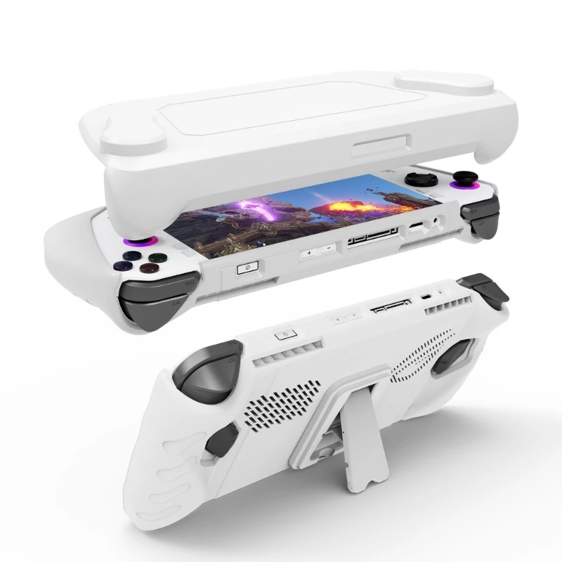 for ASUS ROG Ally Handheld Gaming Console TPU Shockproof Protective Case With Stand Base Game Accessories