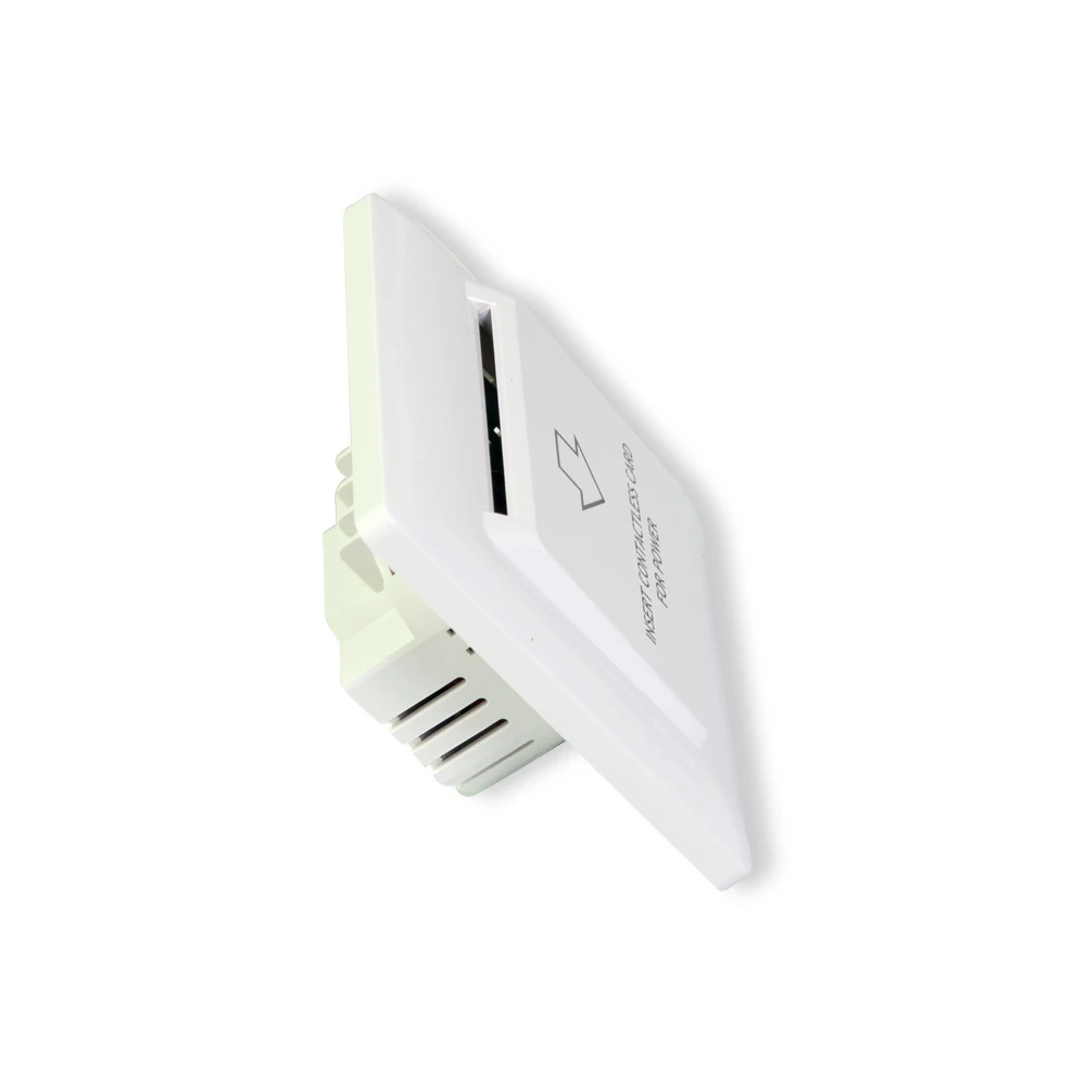 EU Type 125khz/ 13.56mhz Frequency Power Saving Switch Hotel Card Holder 110/220V 40A Switch Smart Energy Saver