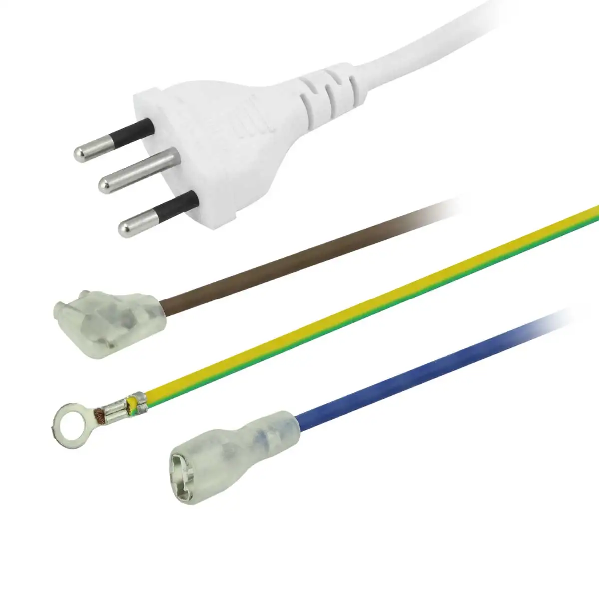 Universal Power Cable 10A White-Air Conditioning and Microwave-Green