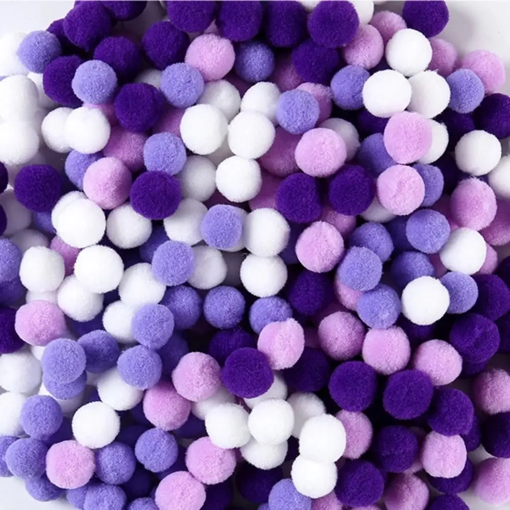 1 opakowanie 1cm/1.5cm pomponowe kulki futrzane Macaron kolory świąteczne kolory DIY Pom Pom Ball miękkie DIY DIY pluszowa piłka odzież