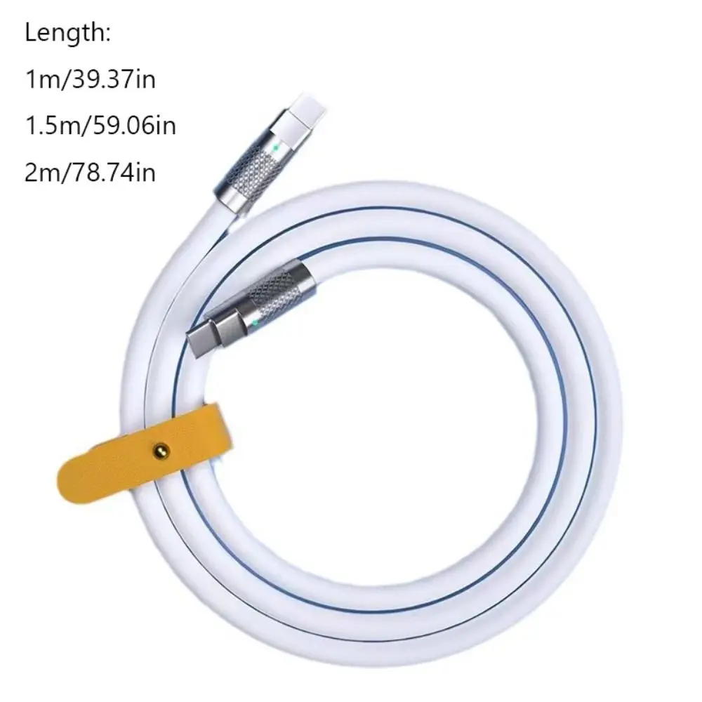 100W Fast Charging Cable 1M 1.5M 2M Liquid Silicone Type-C Charger Cable Type-C To C Versatile Compatibility PD Type C Cable