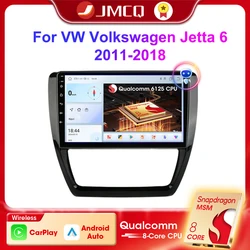 JMCQ 2 Din Android 13 Radio samochodowe Multimedialny odtwarzacz wideo Nawigacja GPS DSP Dla VW Volkswagen Jetta 6 2011-2018 Carplay Head Unit