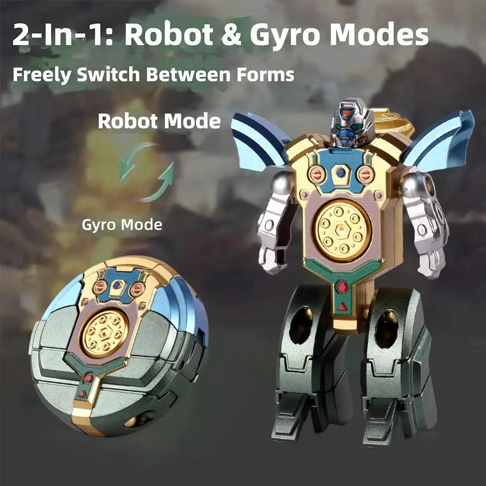 Robot gyroscopique 2 en 1, jouet à déformation manuelle, Fidget Spinner, roulement lisse, Rotation persistante, Anti-Stress, jouet portatif pour enfants et adultes