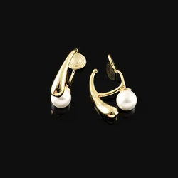 New Fashion Sweet Earrings for Women with Simple Temperament Water Drops Mosquito Incense Plate Ear Clip Gift Wholesale
