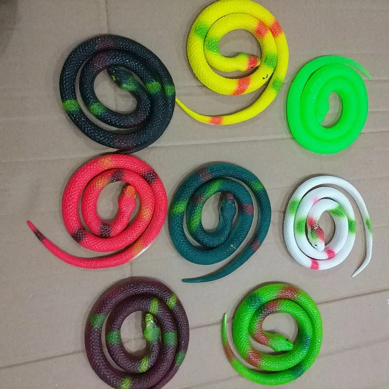 75cm Simulated Rubber Toy Snake Novelty Gag Tricking and Scaring Toys Hobbies Exclusive Design Festival Presents for Friend