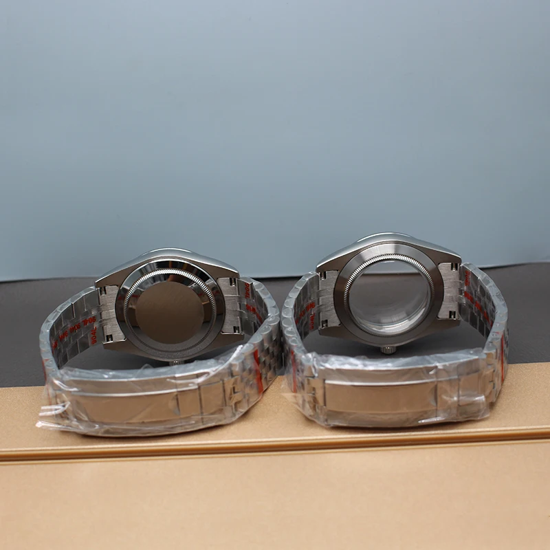 Casing 36Mm 40Mm untuk NH35 NH36 NH34 NH38 Miyota 8215 Gerakan Bevel Edge Casing Jam Tangan Gelang Kaca Safir 28.5Mm Dial Air King