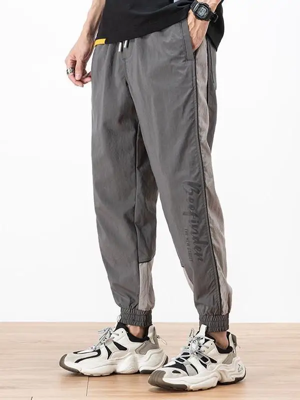 Qui Dry Sport pantalons de travail hommes mince Harlan coupe ample grande taille pantalons décontractés été jeunesse Faion marque loisirs pantalon