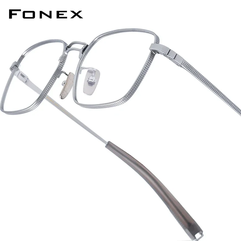 

High Quality Titanium Optical Reading Glasses Men New Brand Design Square Eyeglasses Male Ultralight Custom Prescription Eyewear