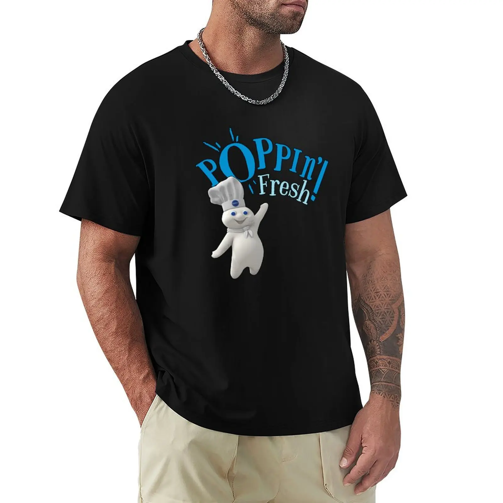 

Fresh Pillsbury Doughboy Funny T-Shirt street wear gifts for boyfriend mens vintage t shirts