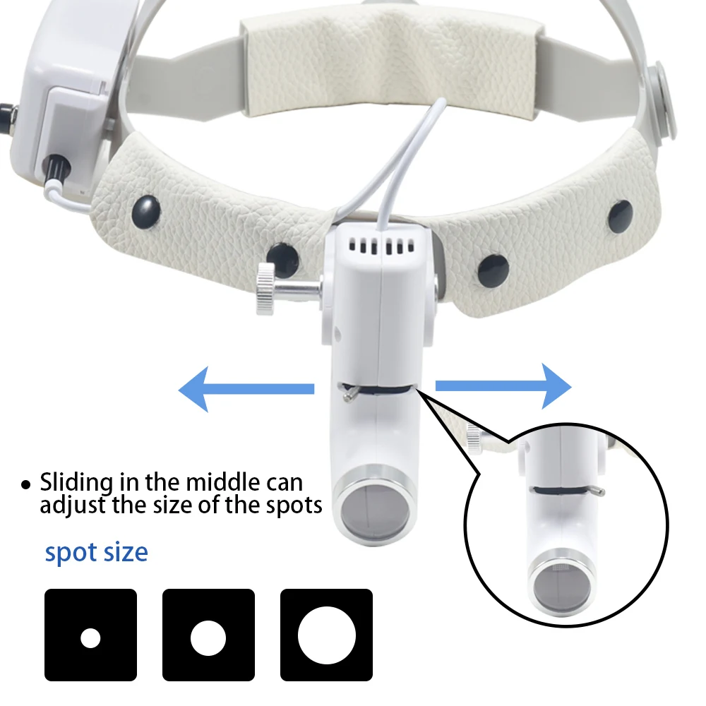 Dental LED Head Light Lamp For Binocular Loupes Brightness Spot Ajustable Dental Lab Headlamp Surgical Headlight