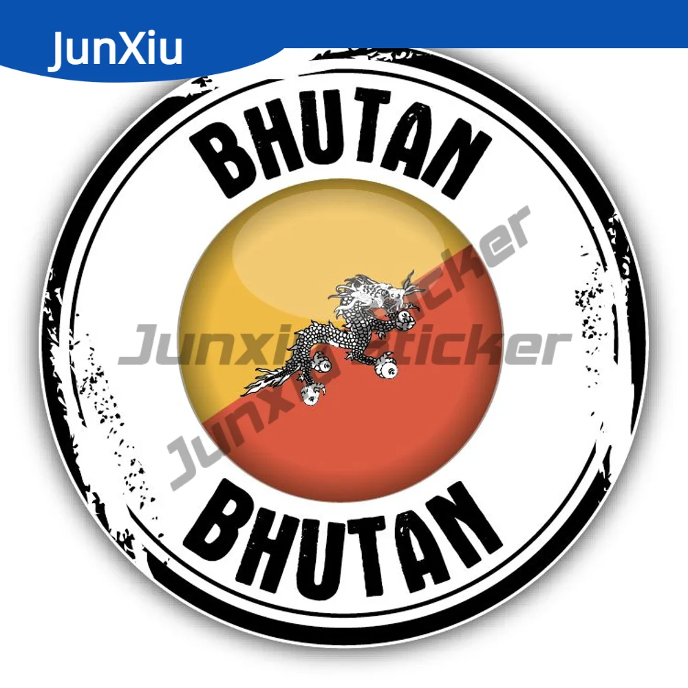 

Bhutan Flag Label Sticker Anti Scratch Exterior Decal For Suv Car Laptop Trolley Case Motorcycle Helmet Wall Cover Scratches Pvc