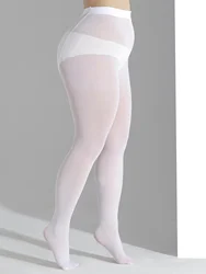 One set of Plus Size Solid Color slim Elastic Versatile Ultra-Thin sheer stocking oversized women's pantyhose