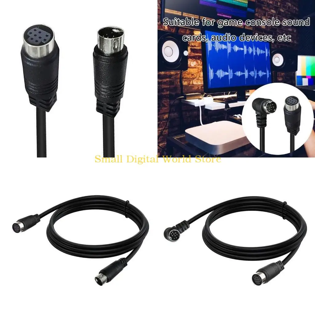 

77UB S Video Cable 9Pin Mini DIN Male to Female Cable for Game Consoles DVR