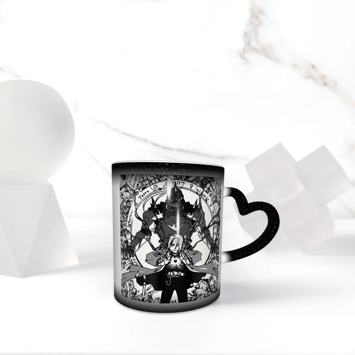 Fullmetal Alchemist Anime Manga 4 Mug Funny Ceramic Coffee Cups Tea Mugs Milk Cup Drinkware Gifts for Friends