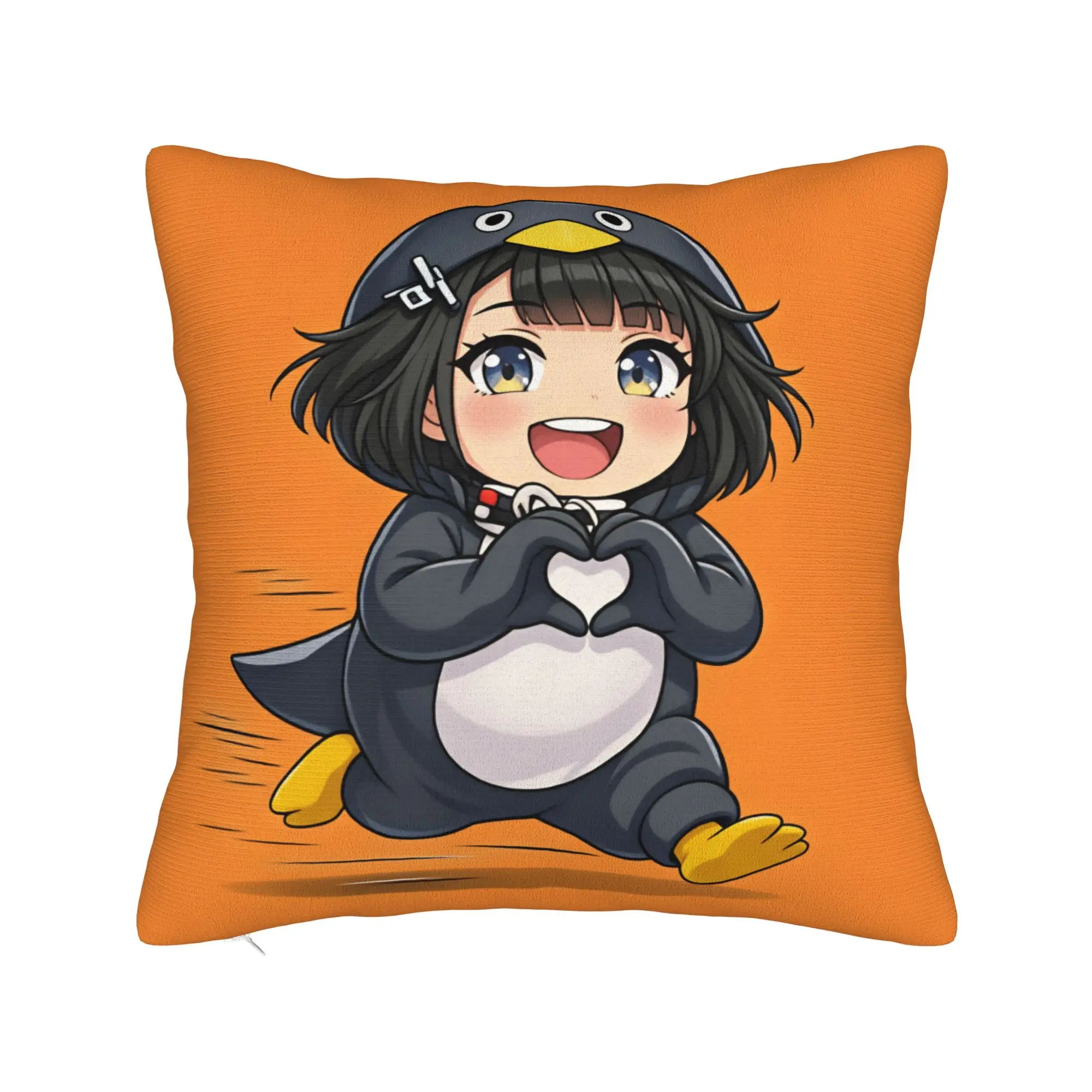 Pillow Case Gugugaga Penguin Arknights Endfield Soft  Pillow Cover For Living Room Bed Chair Fashion Pillowcases