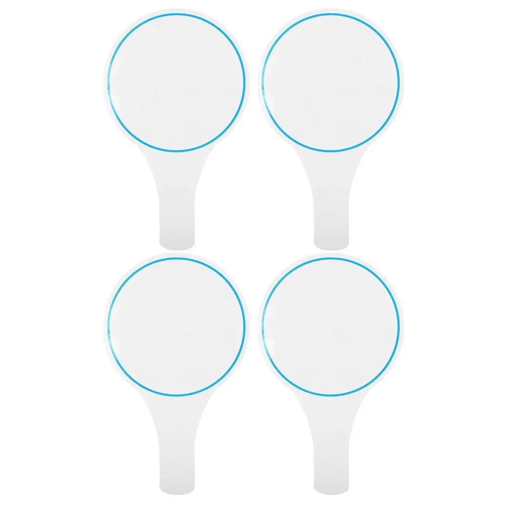 

4pcs Mini Dry Erase Whiteboard Handheld Answer Paddles For Classroom Voting Scoreboard Small Student Writing Boards Judges