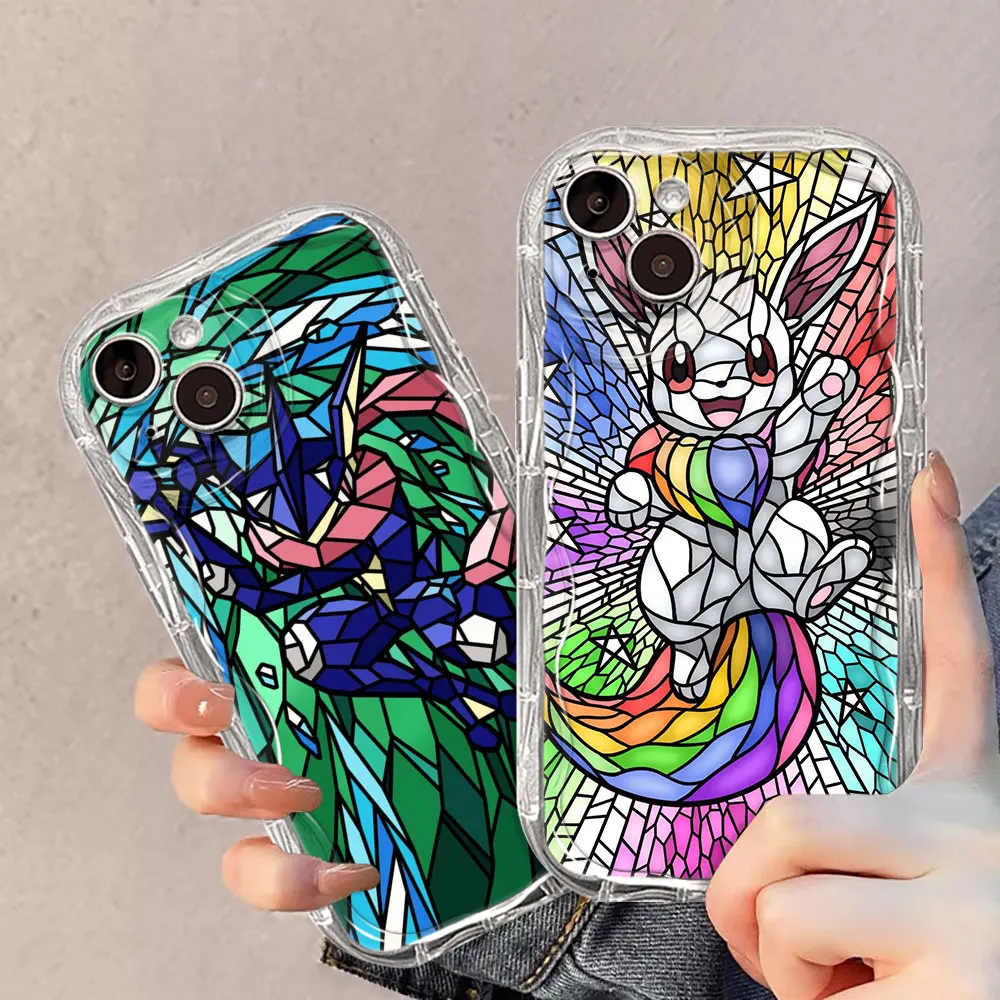 Rock P-Pokemon Evoli Gengar Telefoonhoesje Voor Iphone 14 11 Pro Se 8 13 15 Promax Xr 7 12 Mini Xs Max 6 6S 15Plus X Funda Coque Cas