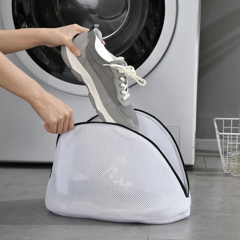 Anti-verformung Mesh Wäsche Tasche Waschmaschine Schuhe Tasche Reise Schuh Lagerung Taschen Schutz Kleidung Lagerung Box Organizer