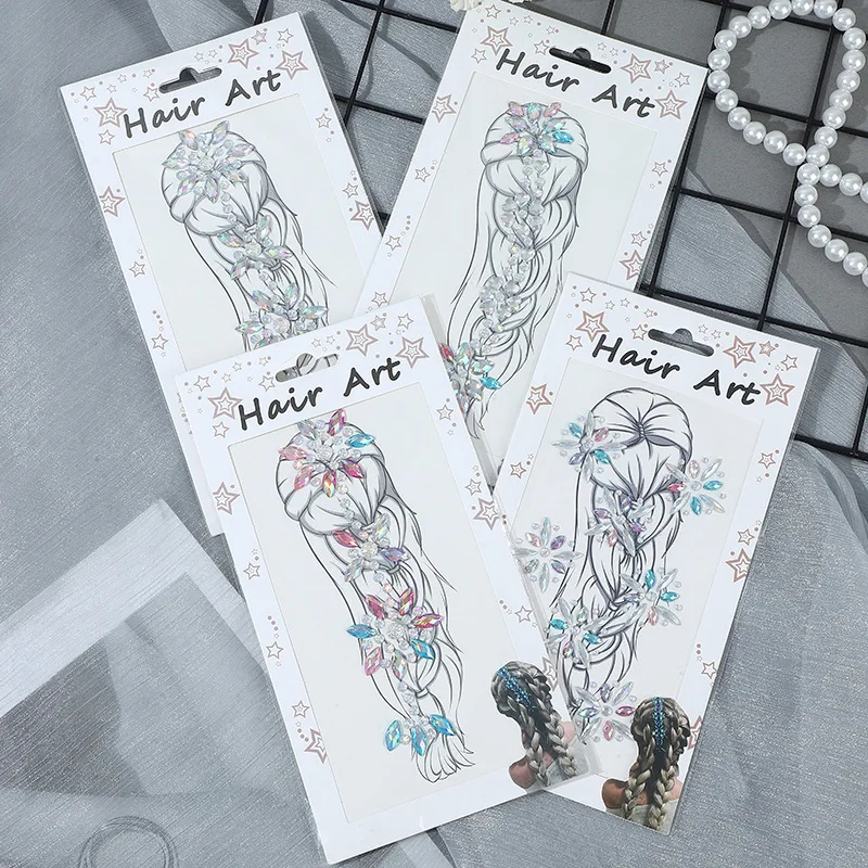 Style Hair Face Gems Stickers Self Adhesive Waterproof Rhinestones for Masquerade Ball Stage Makeup Beauty Accessories