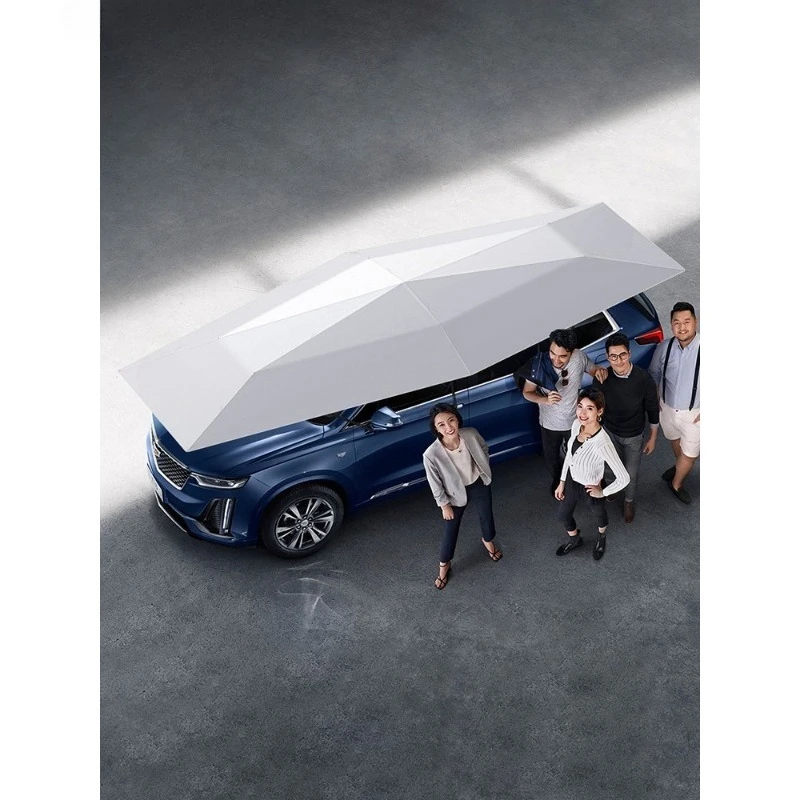 

Car parasol sun protection and heat insulation automatic remote control car clothes mobile roof folding umbrella car cover home