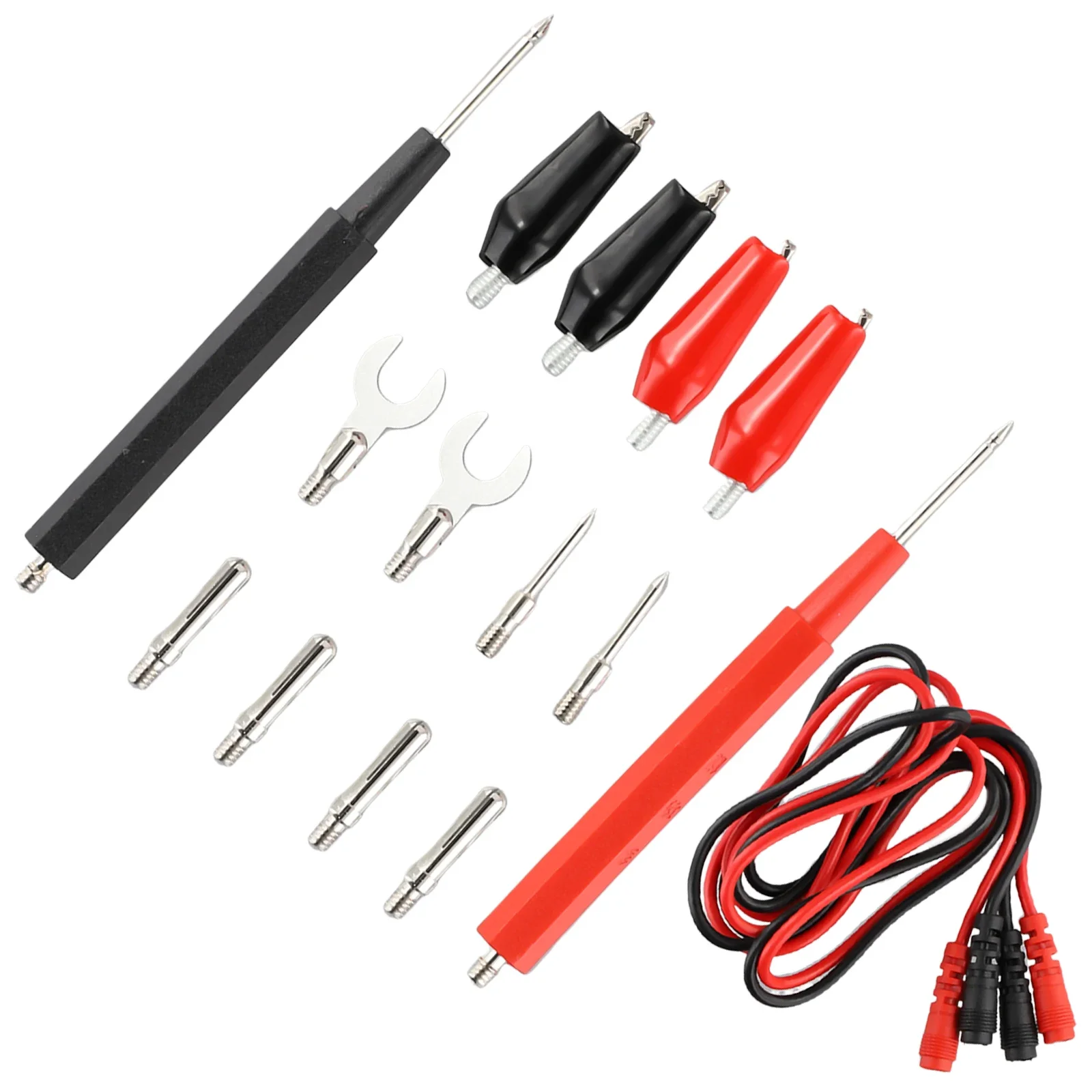 Multimeter Probe Test Leads Kit Universal Multi-functional Needle Tip Tester Lead Probe Test Lead 16pcs Digital Multimeter Probe