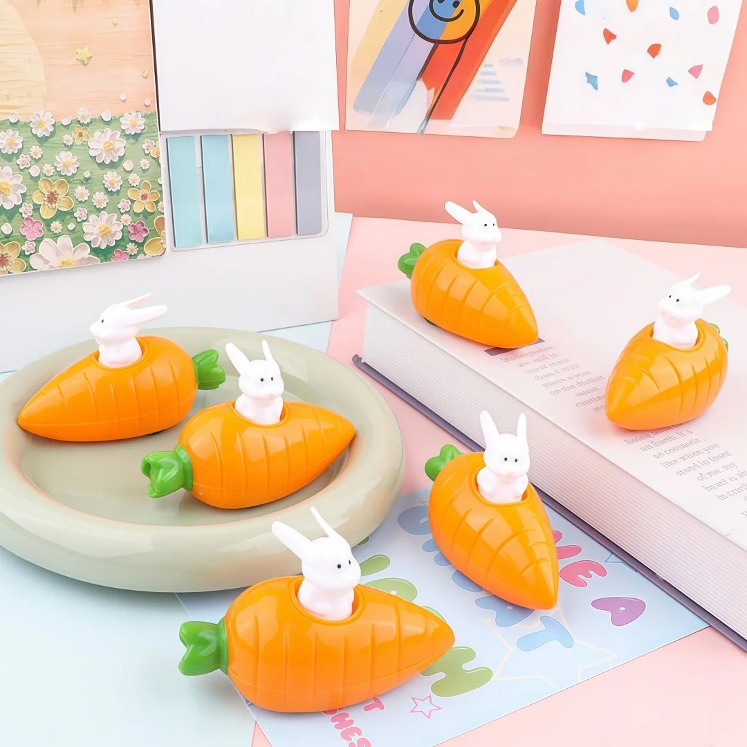 Easter Carrot Rabbit Pull Back Cars Cartoon Toy Set - 1/3/5/10Pcs Set - Kids Easter Egg Hunt Gifts