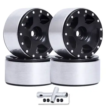 Hobbypark Premium1.0鋁合金防脫輪轂,適用於1/18和1/24遙控攀爬車,遙控車配件 10 最佳銷售 履帶輪 - №5