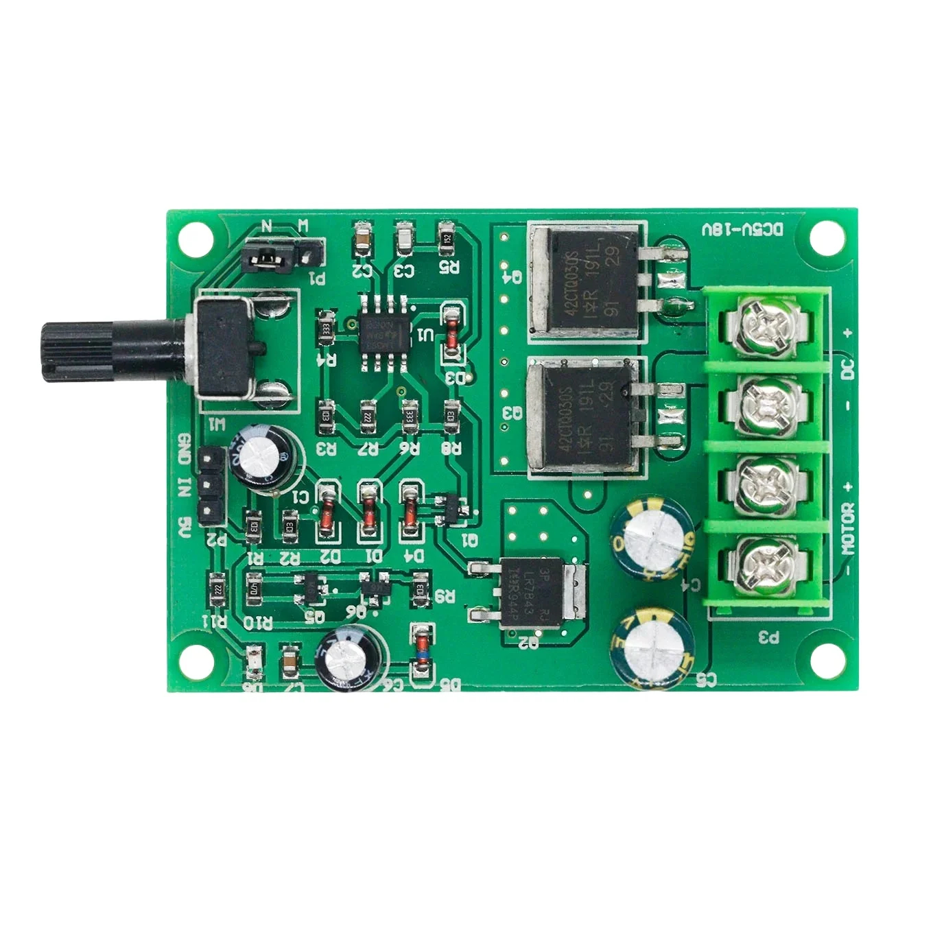 DC Motor Governor DC5-18V High Power PWM Permanent Magnet Small Motor Stepless Speed Board 15A