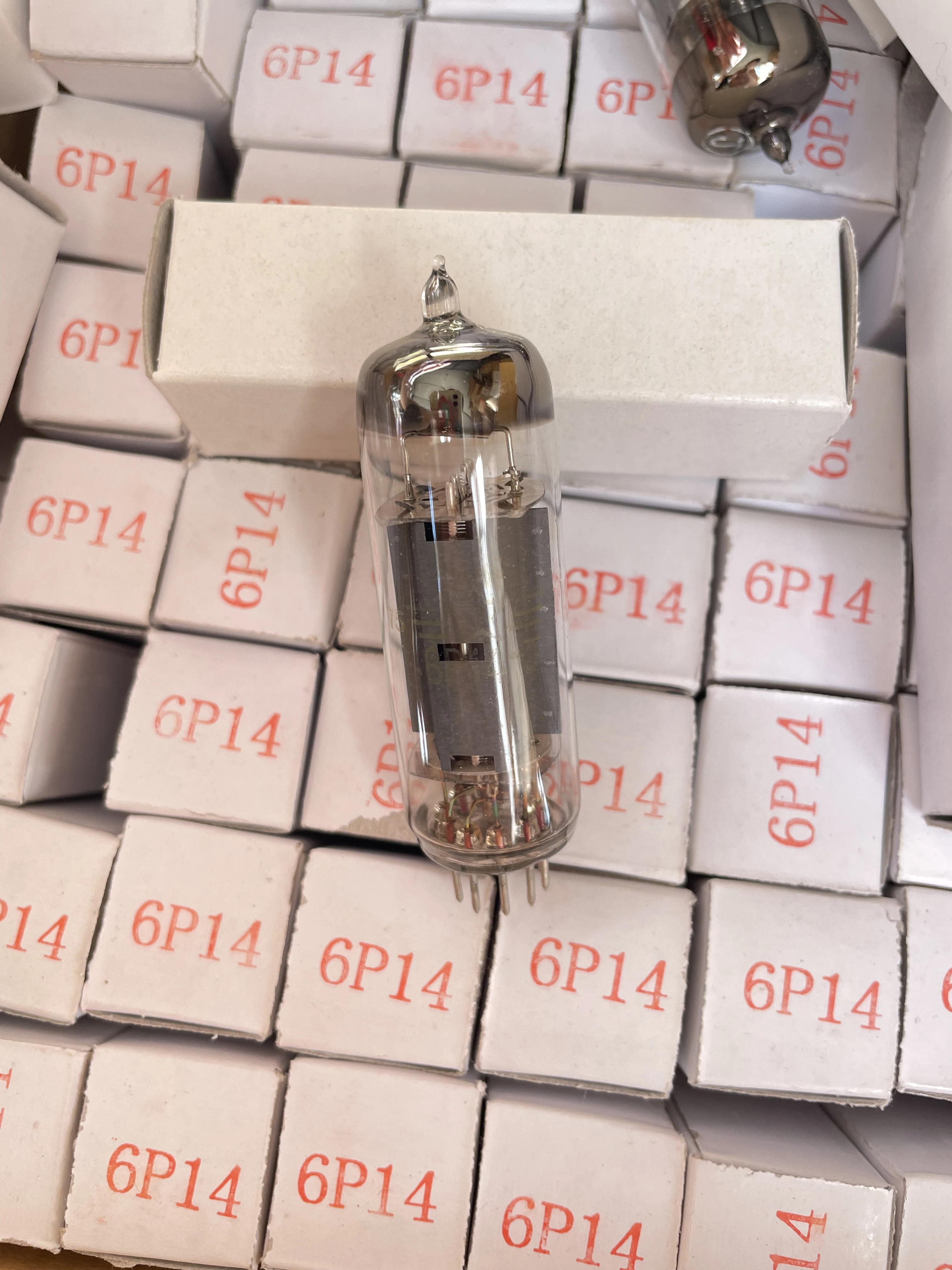 for Beijing 6P14 directly replaces EL84/6n14n/6BQ5. New paired vacuum tubes.