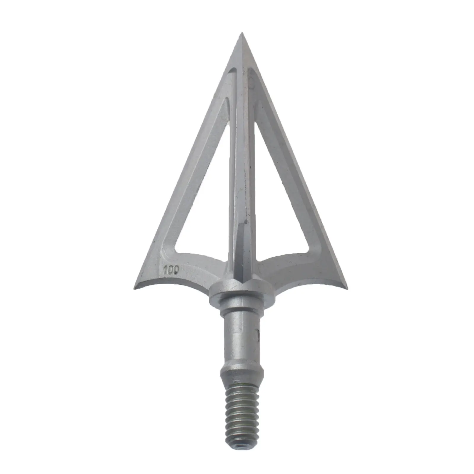 2 Pcs Fixed Blade Broadheads 100gr 125gr Stainless Steel Screw-in Arrowheads for Archery Shooting