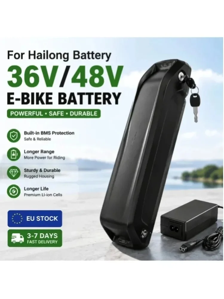 EU-Lager 36V 48V 40Ah E-Bike Lithium-Akku 30A BMS für 350W 500W 750W 1000W Motor Schnelle Lieferung Ladegerät Inklusive