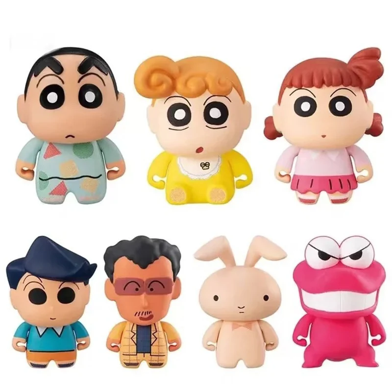 Anime 1Pcs Random Style New Anime Crayon Shin-Chan Kindergarten Kawaii Figure Pvc Model Toys Doll Collect Ornaments Toy Gifts