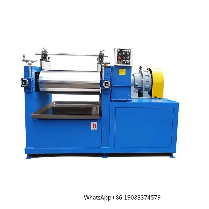 Factory Direct Sale Automatic Flip Material Rubber and Plastic PVC Mixer Machine Electric Heating Two Roll Rubber Warming