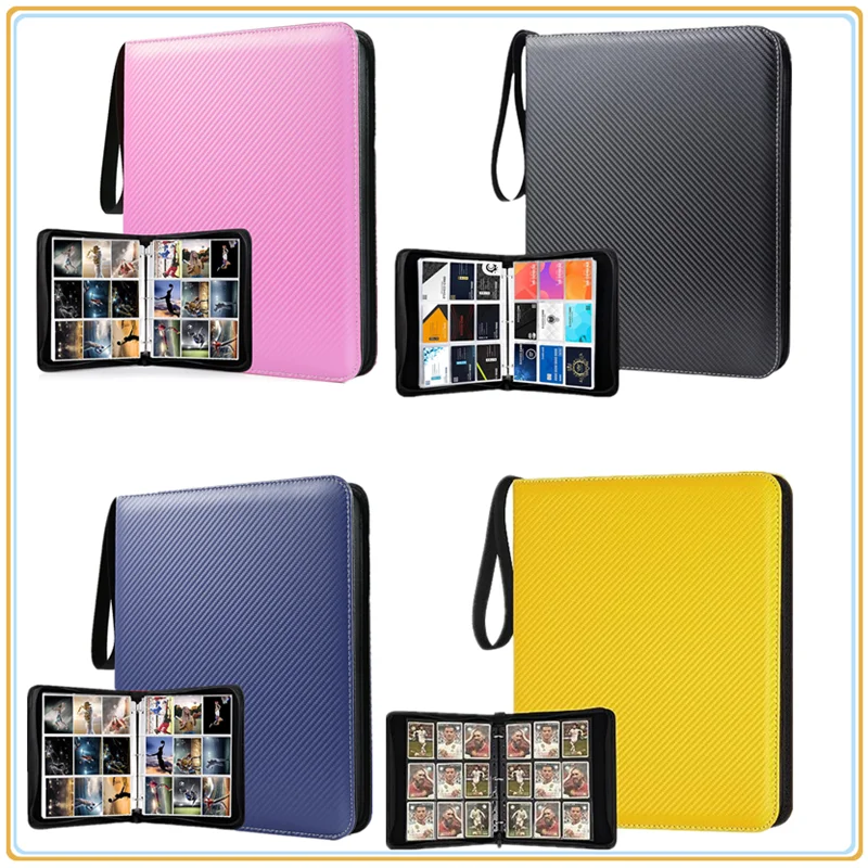 

Папка-органайзер для карт на 900 карманов с молнией, двусторонний держатель для карт, чехол для хранения TCG/CCG карт