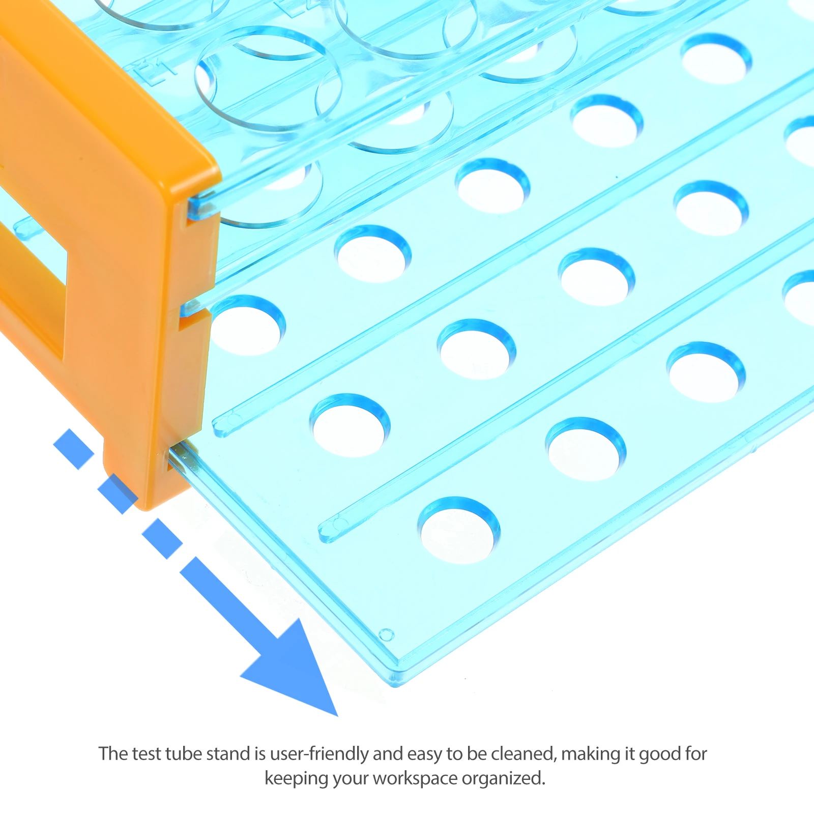 

Plastic Test Tube Rack Rack 2 Layers 3 Layers Removable 13mm Test Tube Holder For Chemistry Hole 50 Holes Lab Storage ganizer