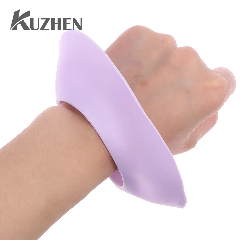 1 Pair Washing Face Spa Wrist Watch Band Silicone Solid Color Waterproof Hair Accessories Headwrap Handmade Makeup