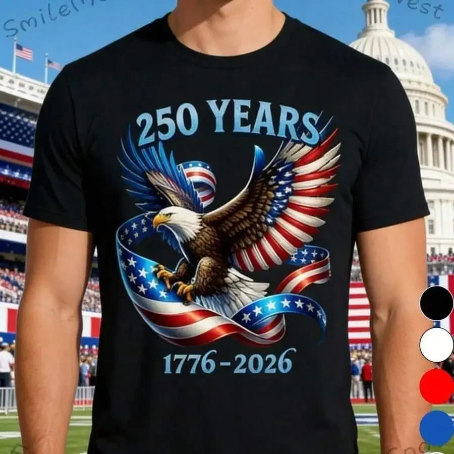 250 Years Of The American Flag T-Shirt For The Anniversary Of The USA, Vintage 1776-2026, 250Th Birthday Tee Available In Sizes
