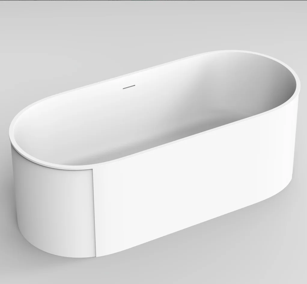 

Каменная ванна для ванной комнаты Современная ванная комната Ванна из искусственного камня Отдельно стоящая ванна