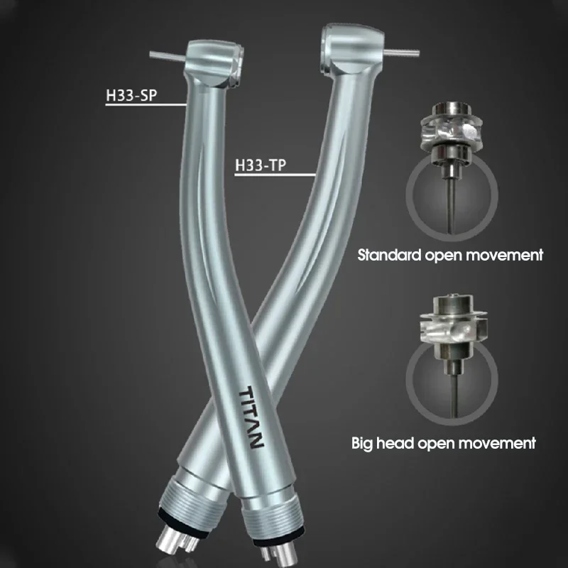 Advanced Dentistry COXO CX207-B H33 XTITAN High-Speed Air Turbine push button handpiece Lower noise  Reject welding 4 way spray